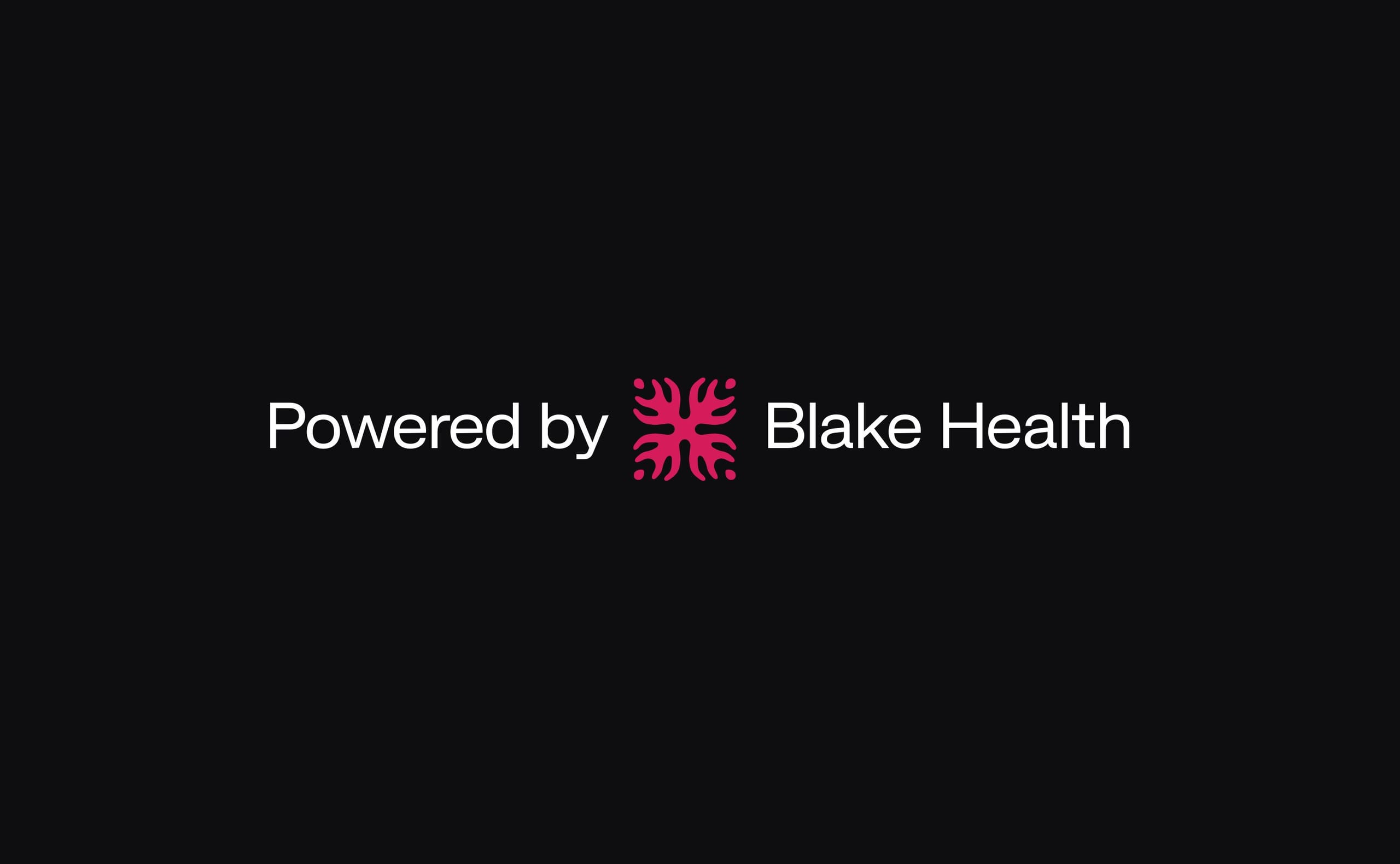 Powered by Blake Health Logo