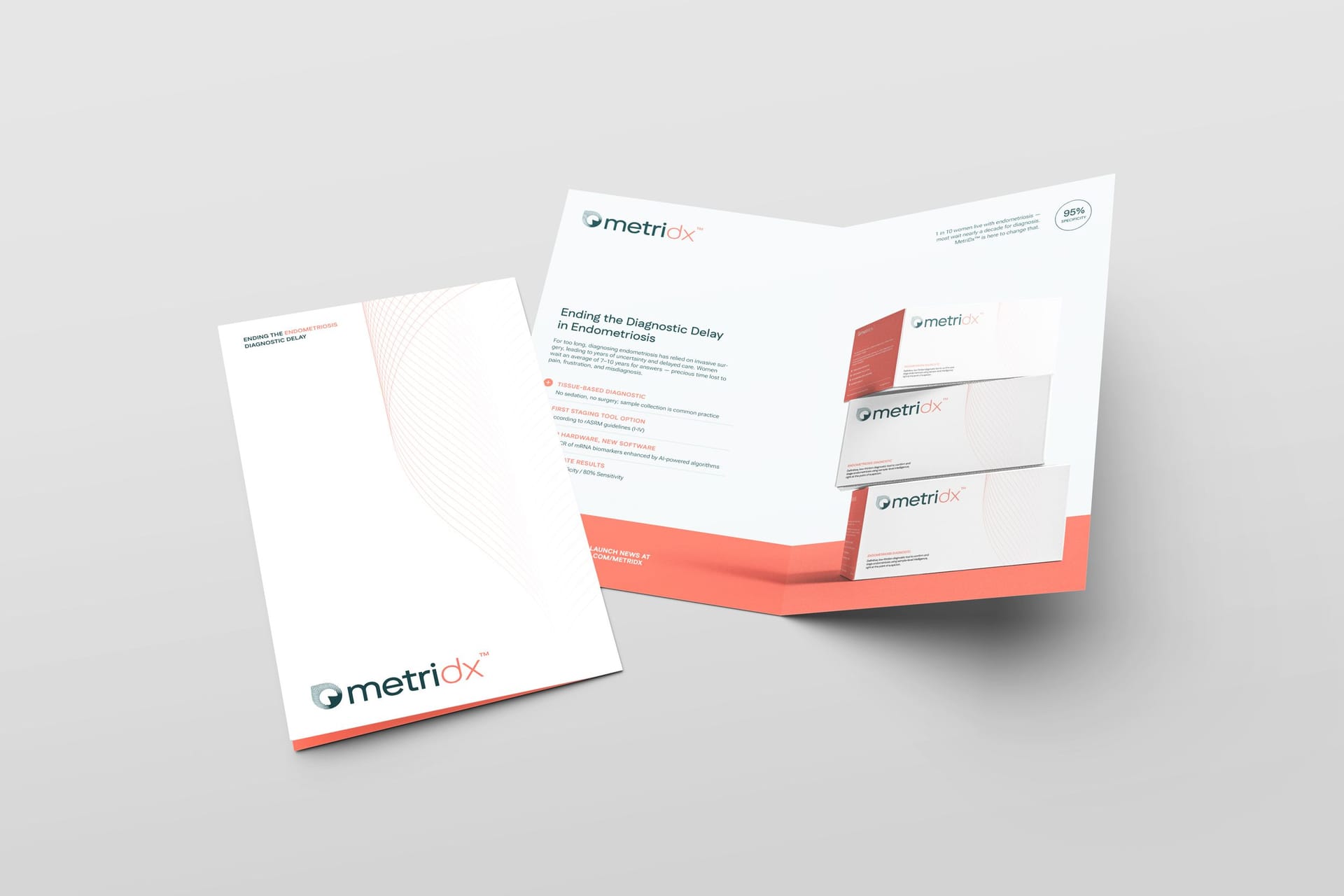 metridx brochure design