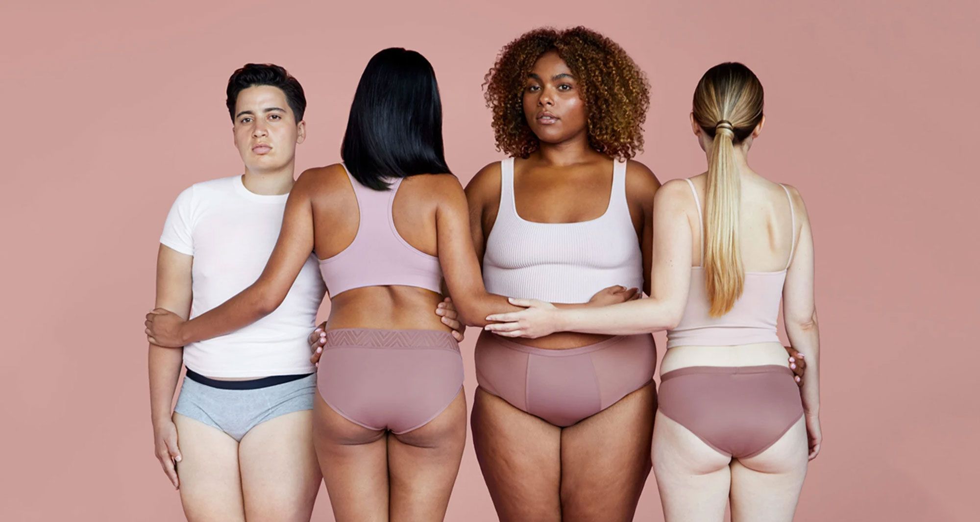 Thinx Campaign featuring women in period underwear