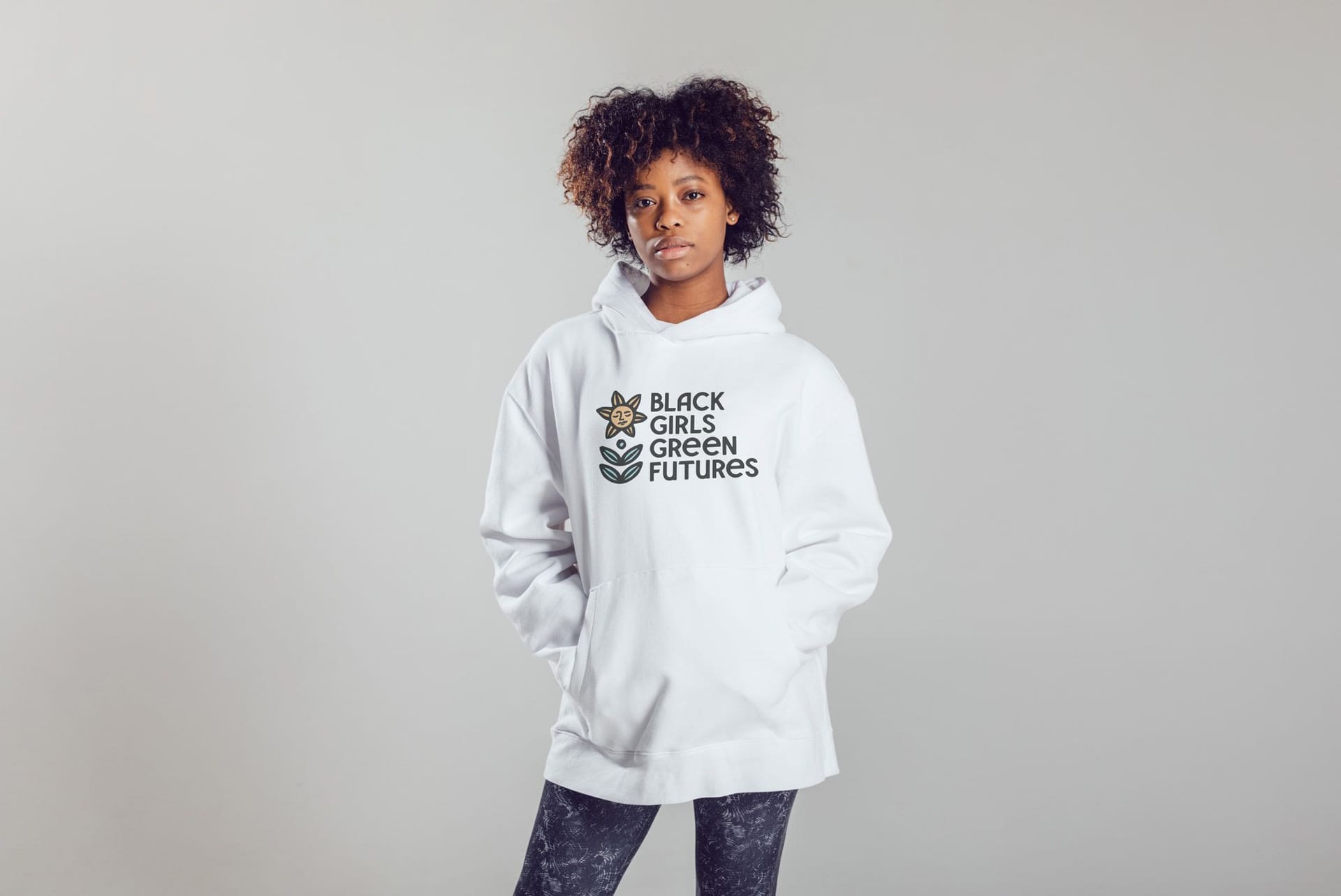 Black Girls Green Futures hoodie Design