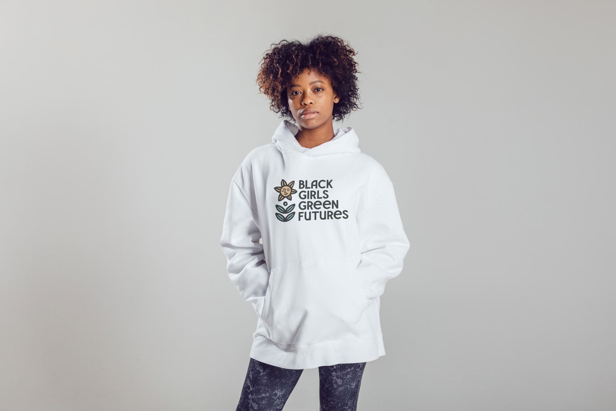 Black Girls Green Futures hoodie Design