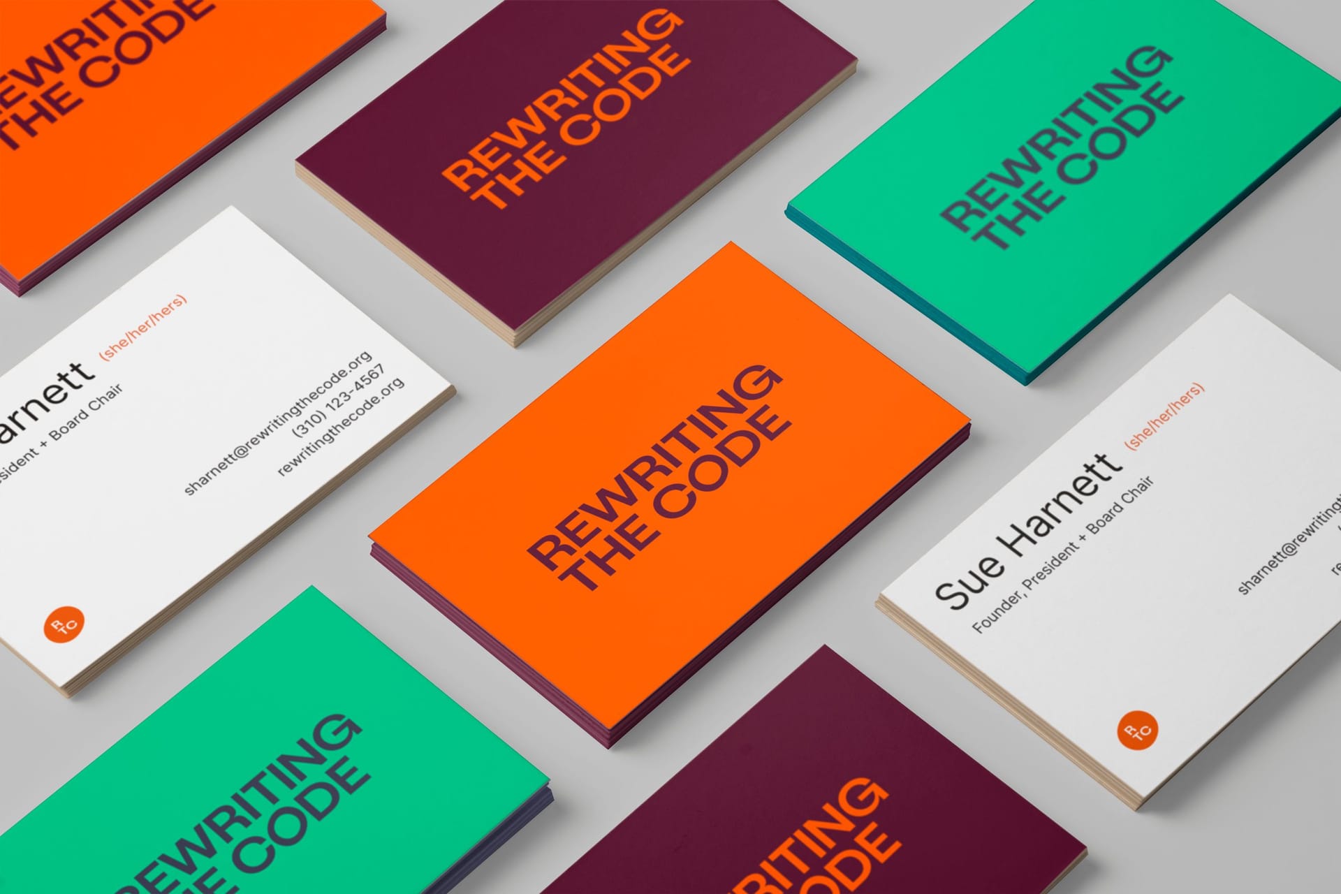 Rewriting the Code business cards