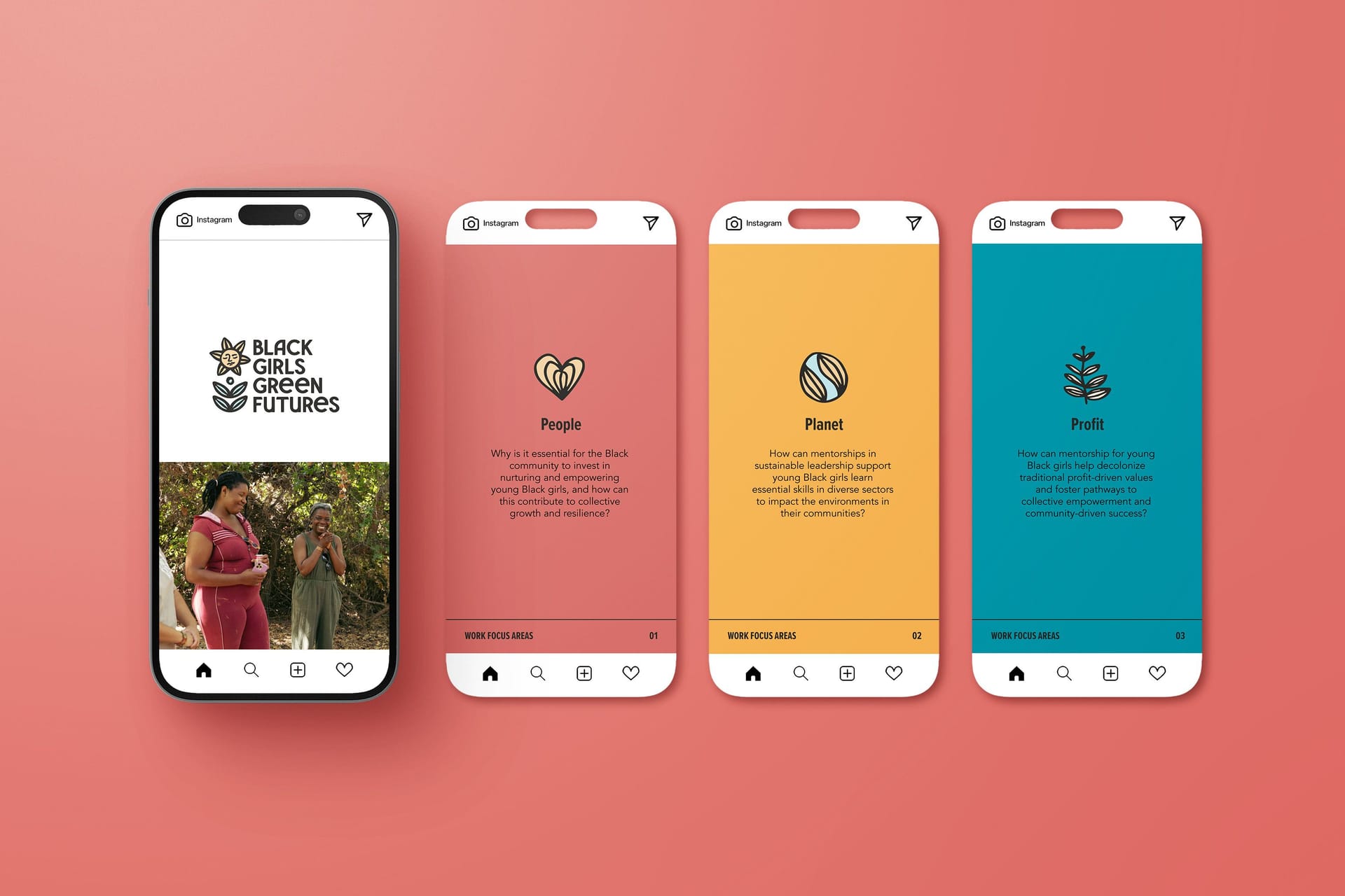 Green Futures Instagram Story Design