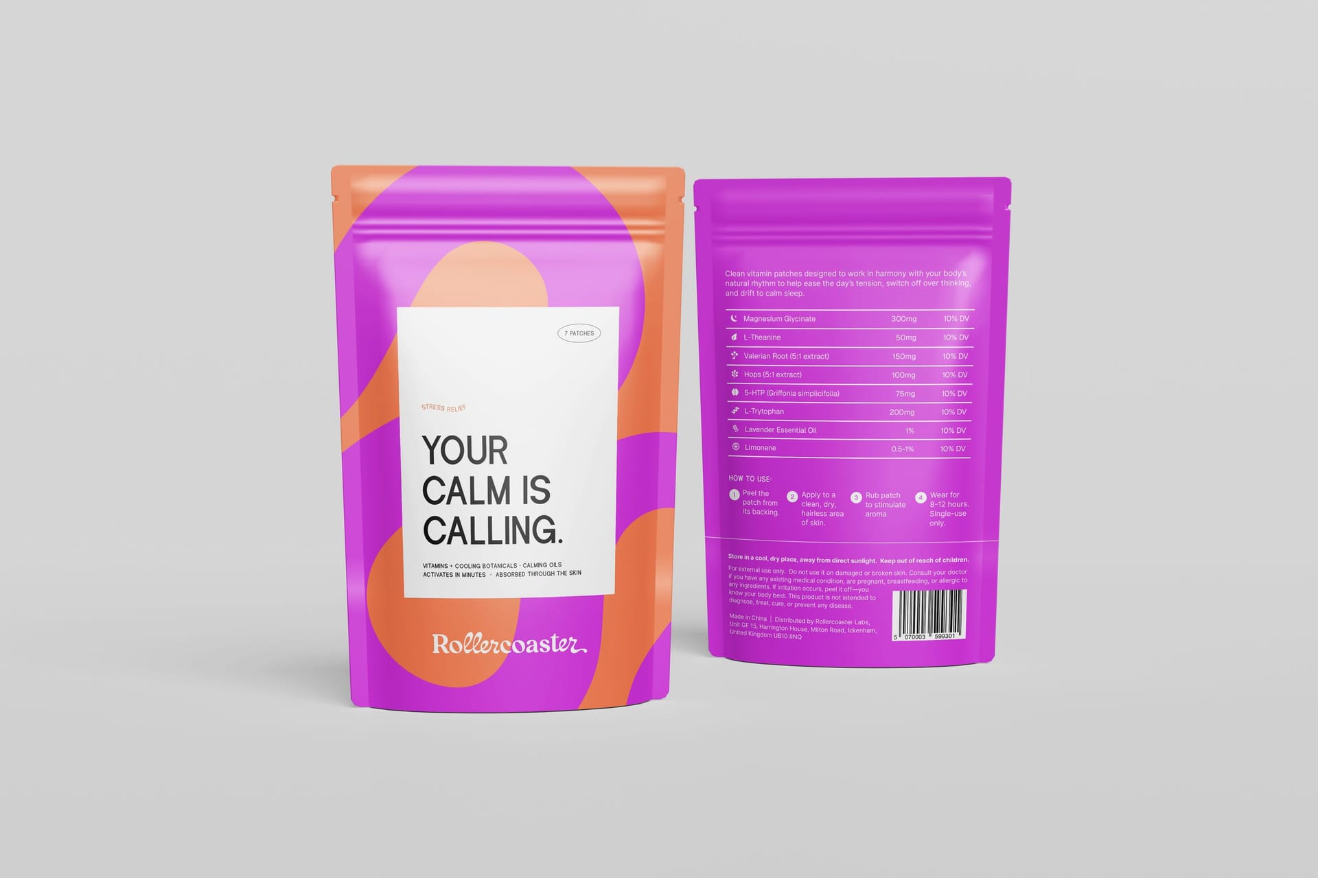 Rollercoaster stress relief packaging design