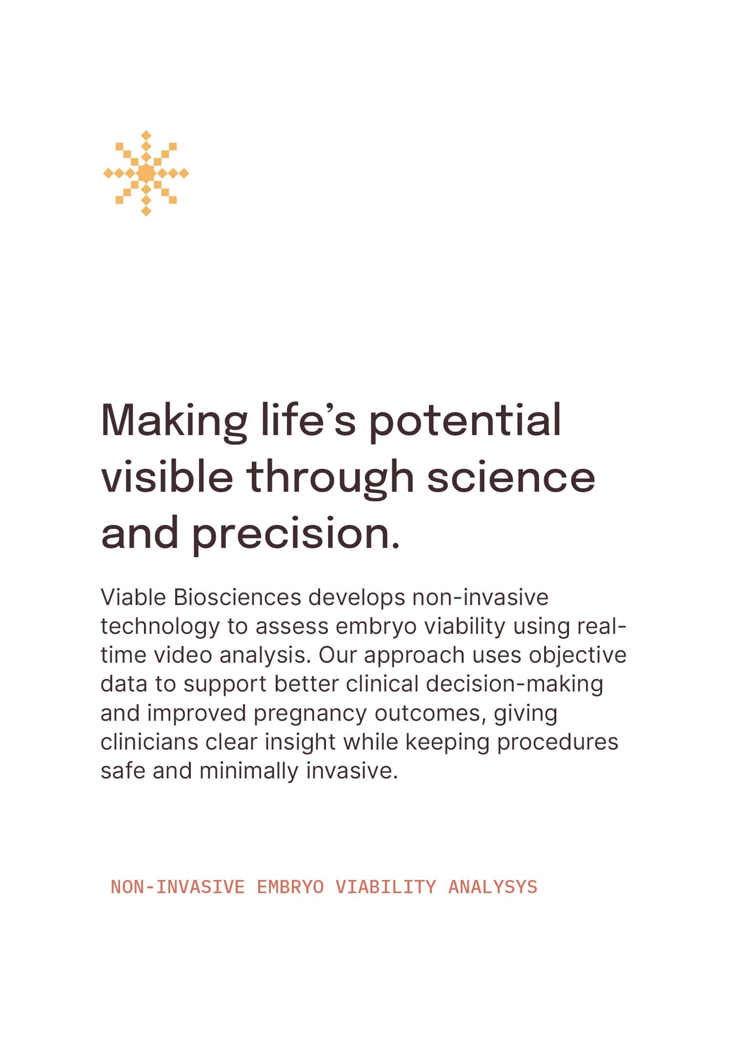 Viable Biosciences Typography