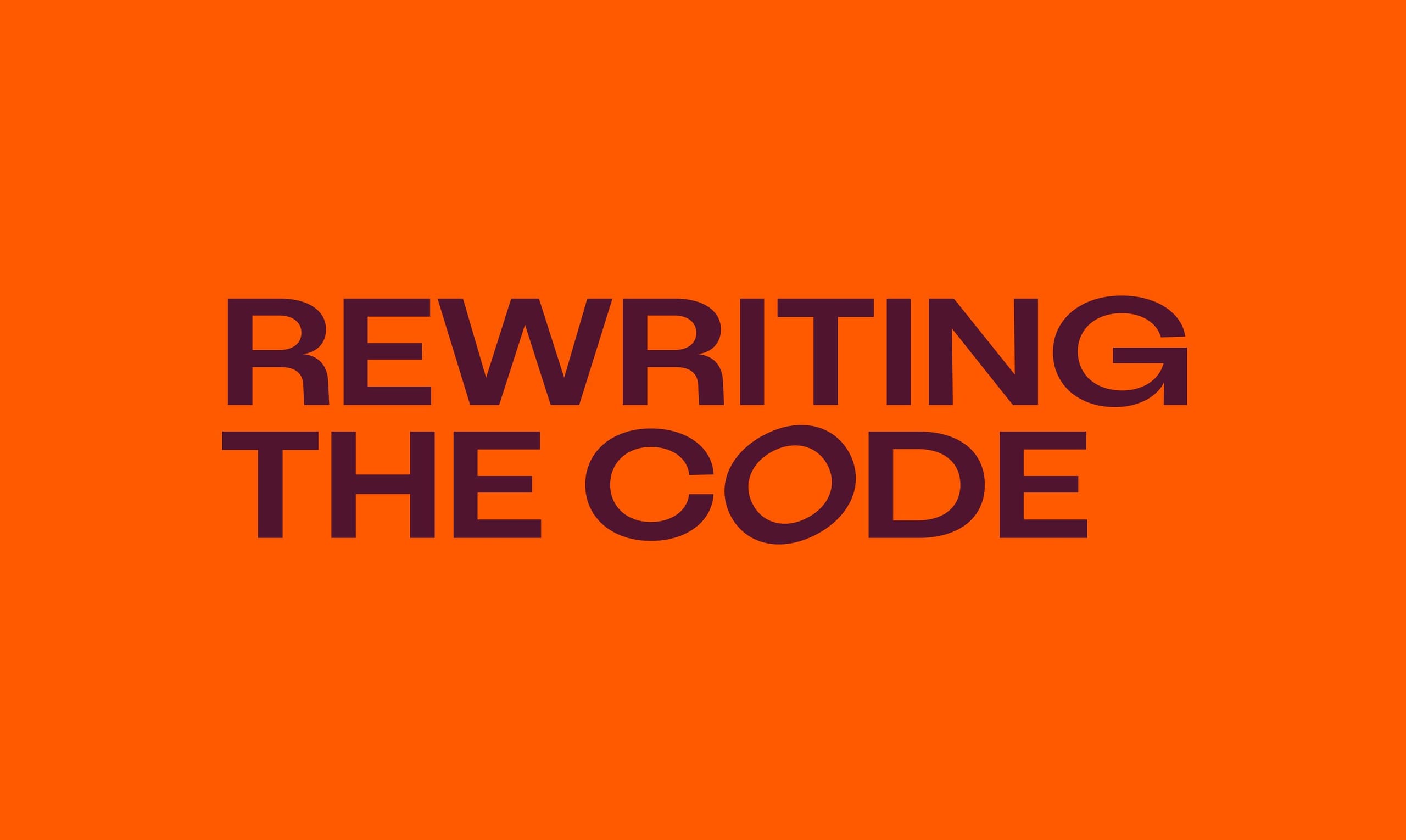 Rewriting the Code logo design