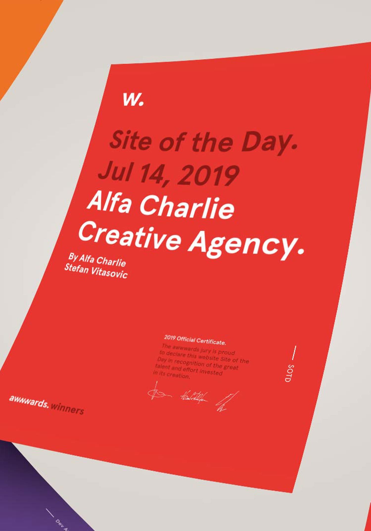 Awwwards site of the day