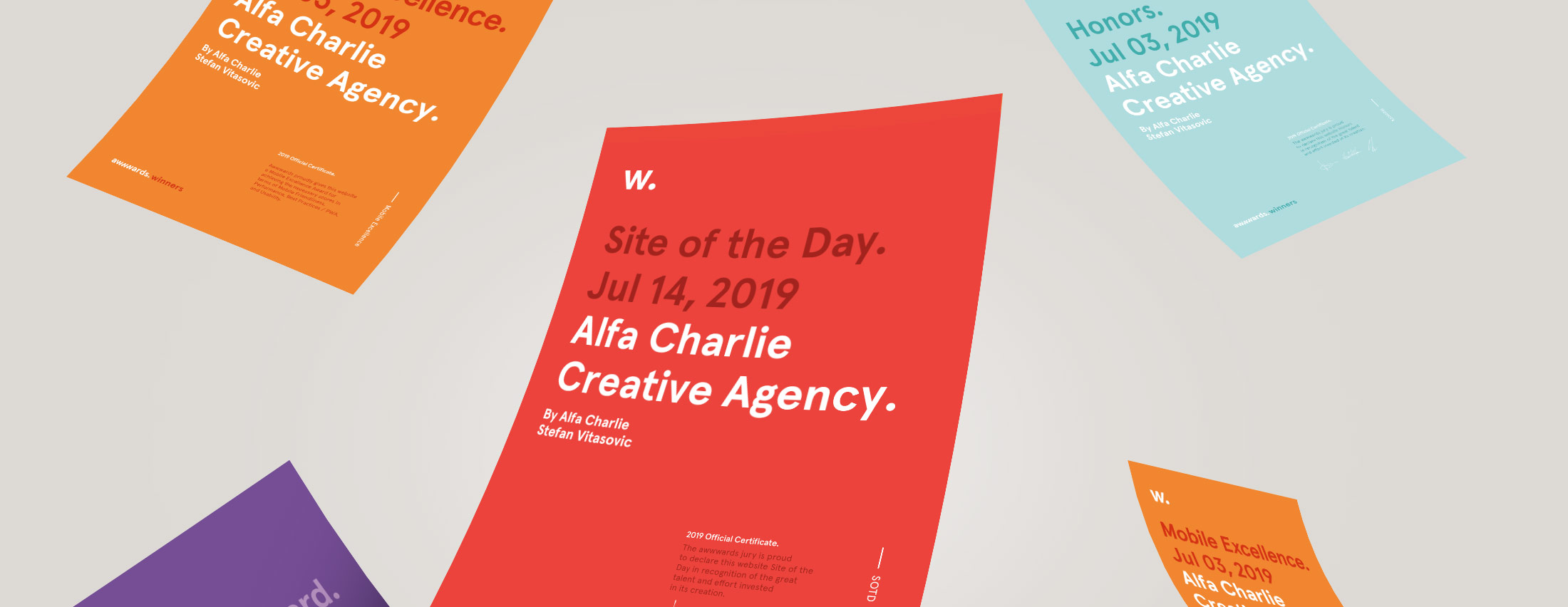 Alfa Charlie wins Site of the Day on Awwwards
